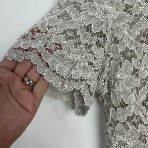 Y2K Lace Button Up Top Womens S Sheer Whimsigoth Fairy Cottage Western Country - Picture 9 of 10